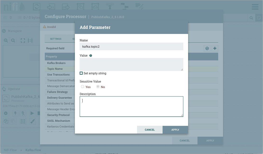 Configure Parameter On the Fly