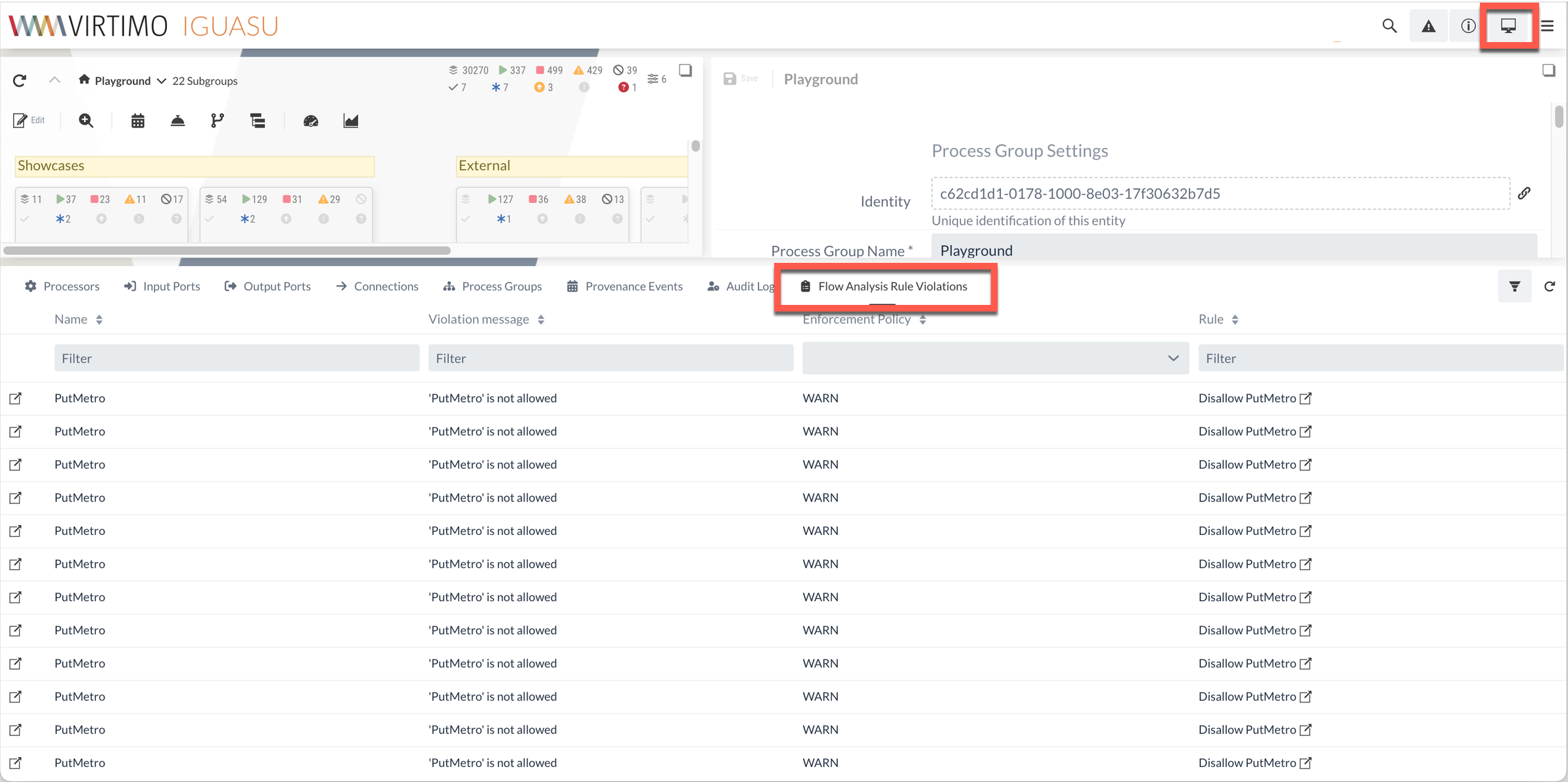 analysis rules monitoring